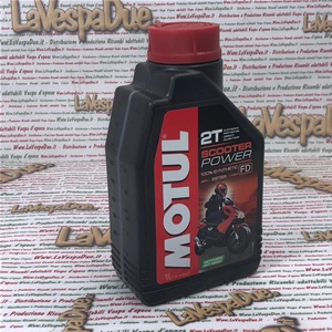 MOTUL SCOOTER POWER 2T 100% synthetisches ESTER-Rennöl für VESPA-Roller (2-Takt). Hochleistungs-2-Takt-Motorenschmierstoff.