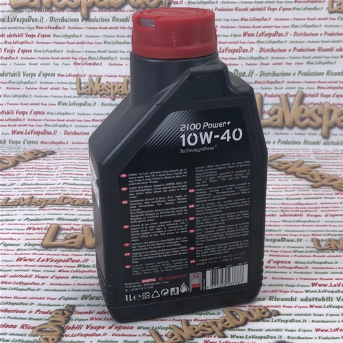 MOTUL 2100 POWER+ 10W40 Motorenöl – Technosynthese-Schmierstoff, entwickelt für Benzin-, Diesel-, LPG- und Turbomotoren