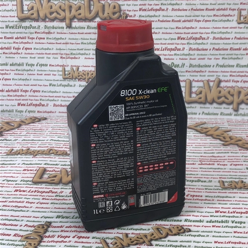 MOTUL 8100 X-CLEAN EFE 5W30 100% synthetisches Motorenöl, 1 Liter, hoher Schutz und Kraftstoffersparnis. Schmierstoff für Benzin- und Dieselmotoren EURO 4, 5 & 6.