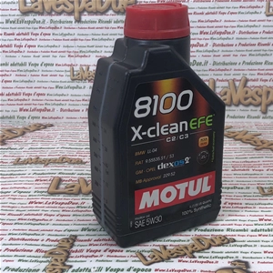 MOTUL 8100 X-CLEAN EFE 5W30 100% synthetisches Motorenöl, 1 Liter, hoher Schutz und Kraftstoffersparnis. Schmierstoff für Benzin- und Dieselmotoren EURO 4, 5 & 6.