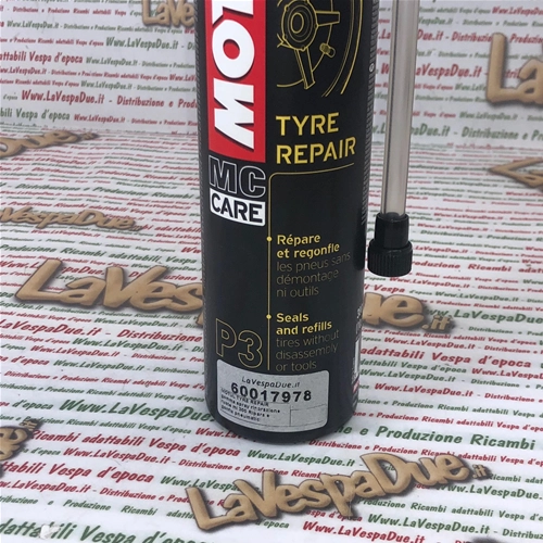 MOTUL TYRE REPAIR INFLATE AND REPAIRS VESPE tyre spray wheel repair 300 ml Instantly repairs and inflates tyres for all SCOOTERS