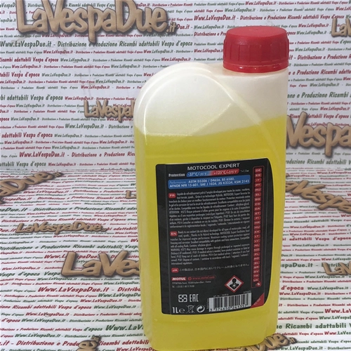 Refrigerante para radiador MOTUL MOTOCOOL EXPERT, 1 litro, listo para usar.