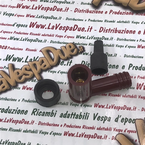 NGK LB05F-R red phenolic resin spark plug cap with resistor for VESPA APE LAMBRETTA CIAO