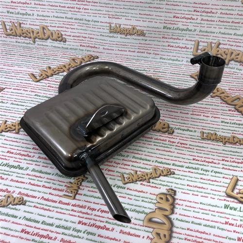 Emaillierter Schalldämpfer mit IGM 3884S (italienisches Produkt, Lagerware) für VESPA 125, 150, SPRINT GT, GTR, VELOCE, SUPER TS (10-Zoll-Felgen)