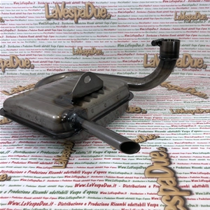 Emaillierter Schalldämpfer mit IGM 3884S (italienisches Produkt, Lagerware) für VESPA 125, 150, SPRINT GT, GTR, VELOCE, SUPER TS (10-Zoll-Felgen)