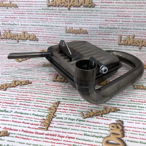 Emaillierter Schalldämpfer mit IGM 3884S (italienisches Produkt, Lagerware) für VESPA 125, 150, SPRINT GT, GTR, VELOCE, SUPER TS (10-Zoll-Felgen)