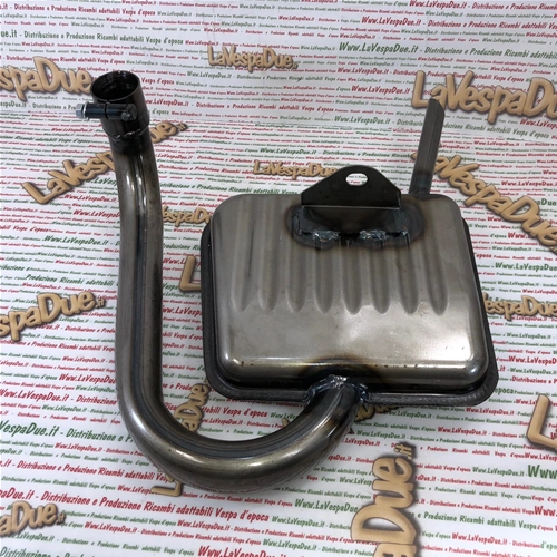 Emaillierter Schalldämpfer mit IGM 3884S (italienisches Produkt, Lagerware) für VESPA 125, 150, SPRINT GT, GTR, VELOCE, SUPER TS (10-Zoll-Felgen)