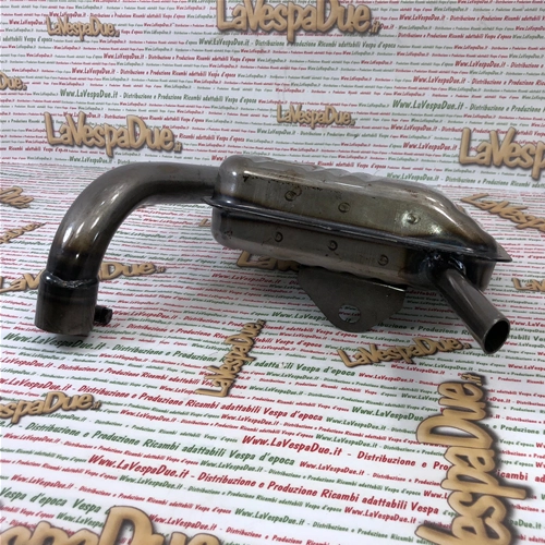 Emaillierter Schalldämpfer mit IGM 3884S (italienisches Produkt, Lagerware) für VESPA 125, 150, SPRINT GT, GTR, VELOCE, SUPER TS (10-Zoll-Felgen)