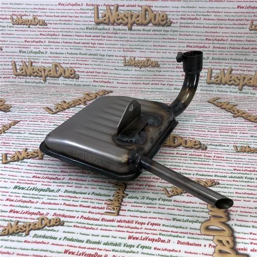 Pot d'échappement émaillé IGM 0112S, produit italien, ancien stock, pour Vespa 125/150 Super Sprint (roues de 8 pouces).