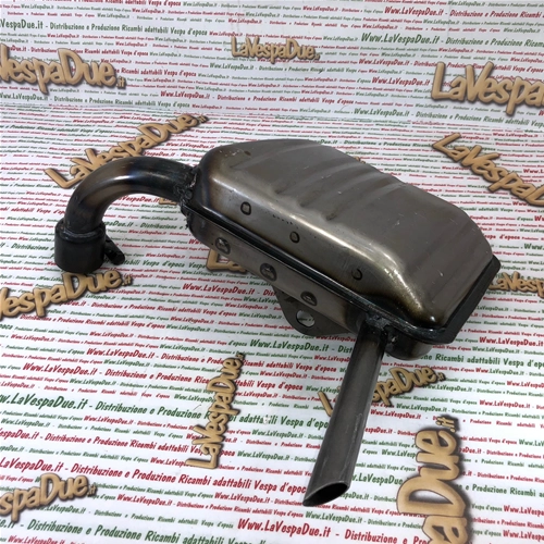 Pot d'échappement émaillé IGM 0112S, produit italien, ancien stock, pour Vespa 125/150 Super Sprint (roues de 8 pouces).