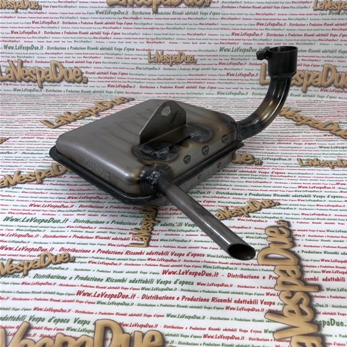 Pot d'échappement émaillé IGM 0112S, produit italien, ancien stock, pour Vespa 125/150 Super Sprint (roues de 8 pouces).