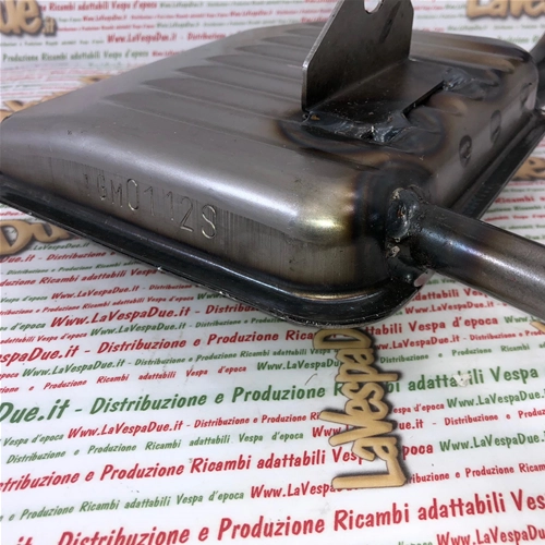 Pot d'échappement émaillé IGM 0112S, produit italien, ancien stock, pour Vespa 125/150 Super Sprint (roues de 8 pouces).