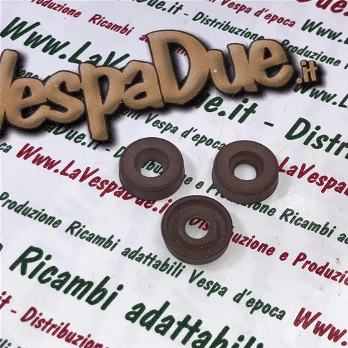 Kit of 3 rubber seals in VITON for overhauling the fuel tap for VESPA 125 from V1T to V15T frame with rod gearbox, Italian product