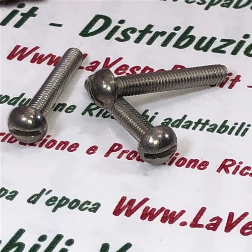 Vite con testa tonda bombata in acciaio inox 18/8 UNI 254 4 mm x 25 mm VESPA applicazioni varie Prodotto Italiano fondo di magazzino