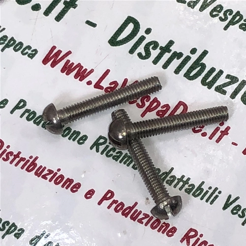 Vite con testa tonda bombata in acciaio inox 18/8 UNI 254 4 mm x 25 mm VESPA applicazioni varie Prodotto Italiano fondo di magazzino