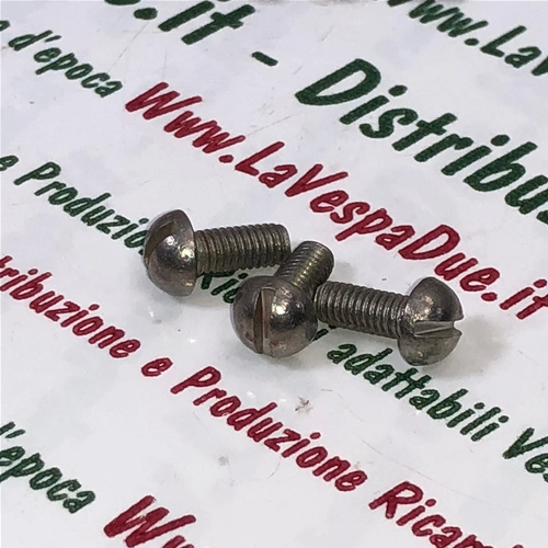 Tornillo de cabeza redonda en acero inoxidable 18/8 UNI 254 5 mm x 15 mm VESPA diversas aplicaciones Producto italiano, stock antiguo