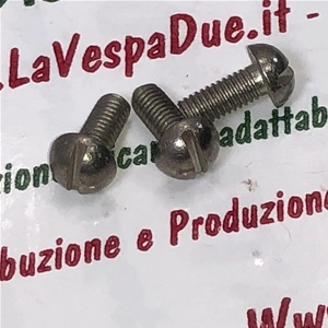 Tornillo de cabeza redonda en acero inoxidable 18/8 UNI 254 5 mm x 15 mm VESPA diversas aplicaciones Producto italiano, stock antiguo