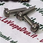 Tornillo de cabeza redonda en acero inox 18/8 UNI 254 3 mm x 10 mm VESPA fijación interruptores de bocina y varias aplicaciones Almacén de producto italiano stock