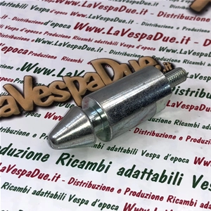 Pasador de fijación del sillín con bloqueo. Producto italiano para VESPA 50 125 ET3. 67 mm de largo. Rosca de 7 mm. RO 139318.