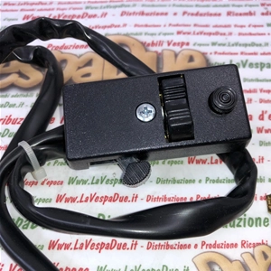 Interrupteur d'éclairage pour Vespa 125, 150 et 200 PX PE avec clignotants et sans batterie, ou pour systèmes 12 volts sans clignotants ni batterie, version Eco RO 149185