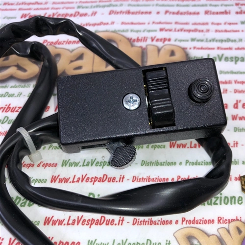Interrupteur d'éclairage pour Vespa 125, 150 et 200 PX PE avec clignotants et sans batterie, ou pour systèmes 12 volts sans clignotants ni batterie, version Eco RO 149185