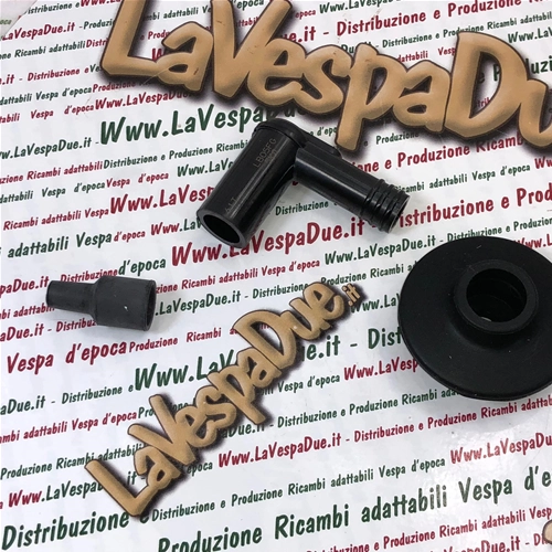 NGK LB05FG Zündkerzenstecker aus Phenolharz mit Widerstand und Schirmkappe für VESPA APE LAMBRETTA CIAO 5KOHM