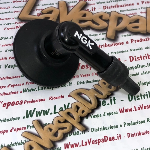 NGK LB05FG Zündkerzenstecker aus Phenolharz mit Widerstand und Schirmkappe für VESPA APE LAMBRETTA CIAO 5KOHM