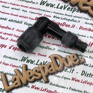 Cappuccio attacco candela NGK LB05FP in resina fenolica per candela con resistore per VESPA APE LAMBRETTA CIAO 5KOHM