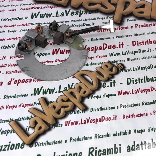 Set con piatto porta spazzole revisione motorino avviamento per VESPA PK 50 125 S XL RUSH FL FL2 HP APE 50 TMP P TM FL FL2 FL3 NU EUROPA CROSS MIX RST r.o. 179755 179555 291383