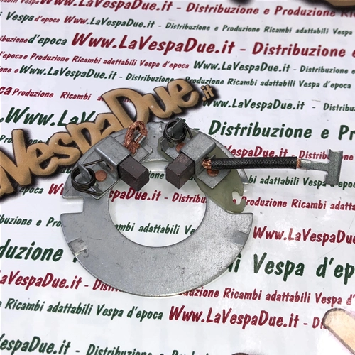 Set con piatto porta spazzole revisione motorino avviamento per VESPA PK 50 125 S XL RUSH FL FL2 HP APE 50 TMP P TM FL FL2 FL3 NU EUROPA CROSS MIX RST r.o. 179755 179555 291383
