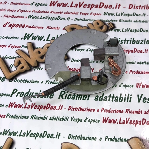 Set con piatto porta spazzole revisione motorino avviamento per VESPA PK 50 125 S XL RUSH FL FL2 HP APE 50 TMP P TM FL FL2 FL3 NU EUROPA CROSS MIX RST r.o. 179755 179555 291383