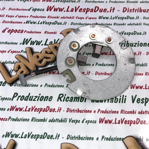 Set con piatto porta spazzole revisione motorino avviamento per VESPA PK 50 125 S XL RUSH FL FL2 HP APE 50 TMP P TM FL FL2 FL3 NU EUROPA CROSS MIX RST r.o. 179755 179555 291383