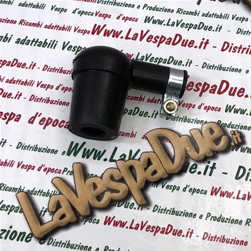 Cappuccio attacco Candela in neoprene con fascetta per VESPA 50 80 90 125 150 160 180 200