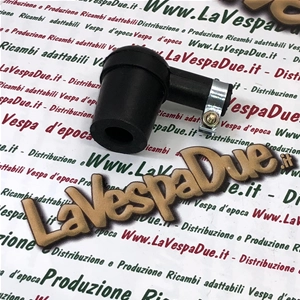 Cappuccio attacco Candela in neoprene con fascetta per VESPA 50 80 90 125 150 160 180 200