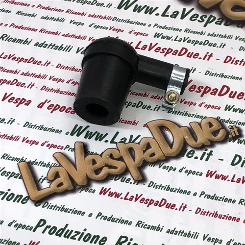 Cappuccio attacco Candela in neoprene con fascetta per VESPA 50 80 90 125 150 160 180 200