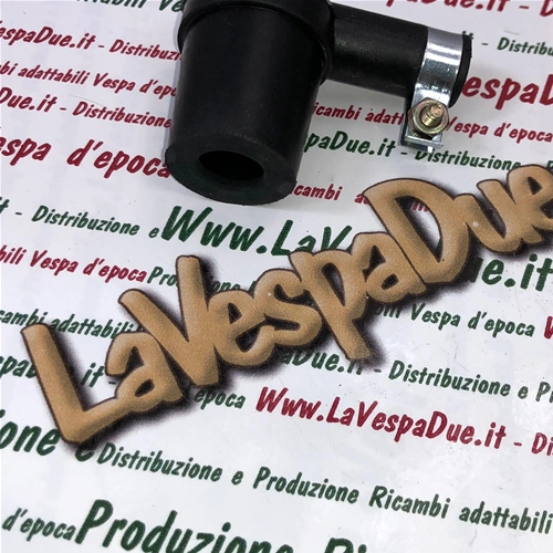 Cappuccio attacco Candela in neoprene con fascetta per VESPA 50 80 90 125 150 160 180 200