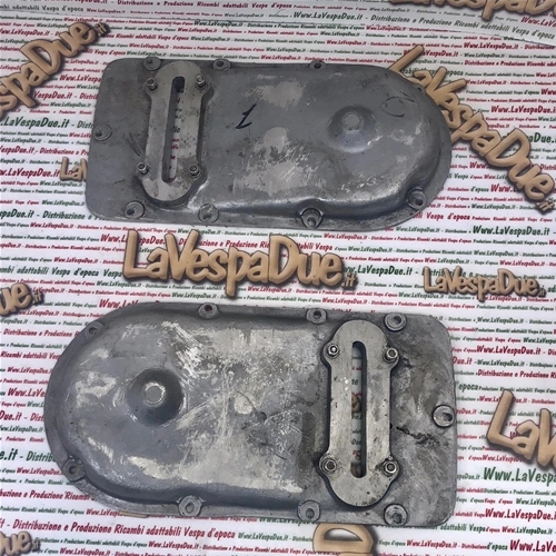 Par de tapas redondas para Piaggio APE 125 A A1T A15T, brazos de la cadena de transmisión trasera, varilla de cambio de marchas, faro, bajo, calessino, primera serie