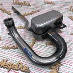 Marmitta espansione eleborata VESPA 125 150 VL1 VL2 VL3 VM1 VM2 VN1 VN2 VB1TLVD RACING PERFORMANCE ROAD RACE tipo 6 giorni sei
