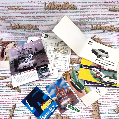 Technical Documentation with user and maintenance manual and various gadgets VESPA ACMA 400 from 1959