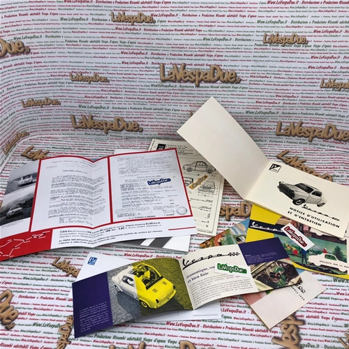 Technical Documentation with user and maintenance manual and various gadgets VESPA ACMA 400 from 1959