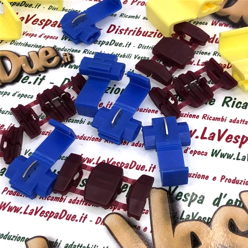 Clip pack Set of 15 current taps mixed sizes VESPA APE LAMBRETTA various applications modifications electrical system