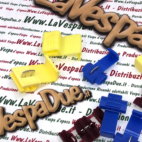 Clip pack Set of 15 current taps mixed sizes VESPA APE LAMBRETTA various applications modifications electrical system