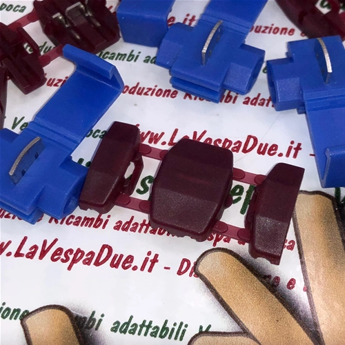 Clip pack Set of 15 current taps mixed sizes VESPA APE LAMBRETTA various applications modifications electrical system