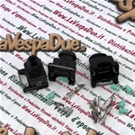 Set of 3 MINITIMER electrical connectors complete with connectors and rubbers for VESPA APE LAMBRETTA various applications modifications electrical system