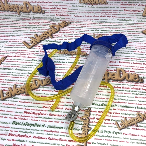 300ml BLUE supplementary fuel tank canister for engine bench testing for VESPA LAMBRETTA APE AND SCOOTER with fuel tap