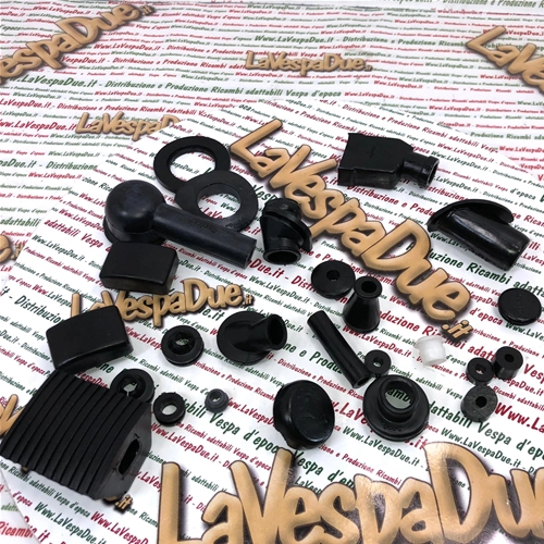 Kit de pasacables y prensaestopas de goma para VESPA 125 150 160 180 200 GS SPRINT SUPER VNB VBB GL TS GTR CON UNIDAD DE CONTROL EXTERNA