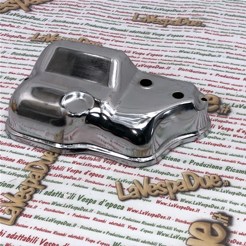 Verchromter/galvanisierter Deckel für Vergasergehäuse mit automatischem Mischer für VESPA PX 125 150 180 200 RALLY T5 RO 249114 - 4178205