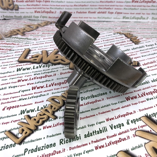 Par de campanas de embrague de transmisión primaria de dientes rectos Z 29 - 68 en hierro con acoplamiento flexible para VESPA 50 90 ET3 125