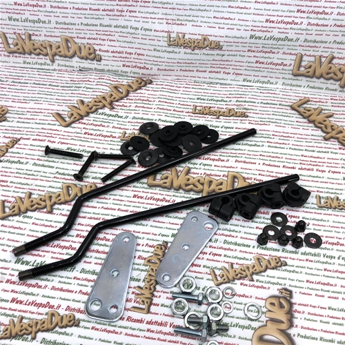 Kit de fixation de pare-brise pour pare-brise d'origine Piaggio pour Vespa 80, 125, 150, 200 PX PE à partir de 1978 (réf. 445833 et 445713)