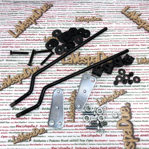 Kit de fixation de pare-brise pour pare-brise d'origine Piaggio pour Vespa 80, 125, 150, 200 PX PE à partir de 1978 (réf. 445833 et 445713)